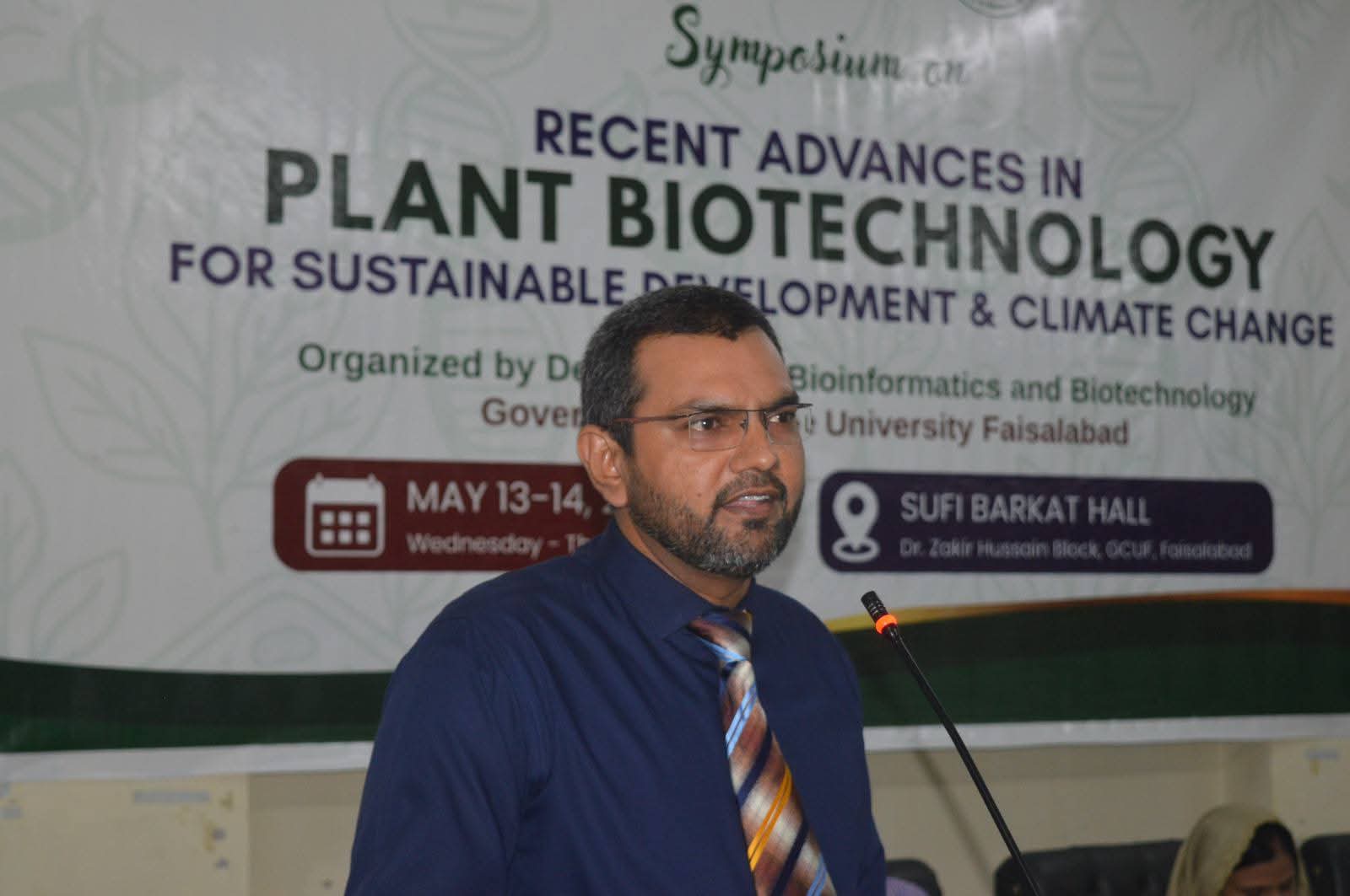 Representing the research advances in Eastern Medicine at the symposium orgaized by the Government College University Faisalabad